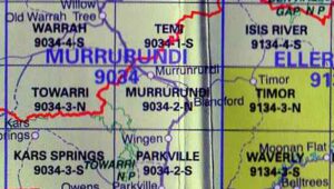 Murrurundi 9034-2-N NSW Topographic Map