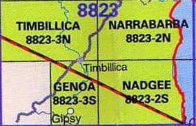 Nadgee 8823-2S NSW Topographic Map Printed