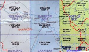 Narrabri 8837-S NSW Topographic Map Printed