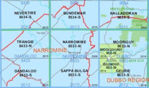 Narromine 8533-N NSW Topographic Map Printed