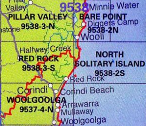 North Solitary Island 9538-2-S NSW Topographic Map