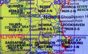 Nowra 9028-3S NSW Topographic Map Printed