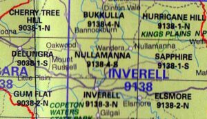 Nullamunna 9138-4-S NSW Topographic Map - Printed