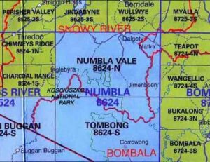 Numbla Vale 8624-N NSW Topographic Map
