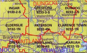Paterson 9232-4-N NSW Topographic Map