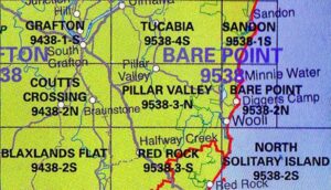 Pillar Valley 9538-3-N NSW Topographic Map