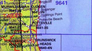 Pottsville 9641-3S NSW Topographic Map Printed