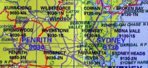 Riverstone 9030-1-S NSW Topographic Map