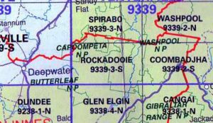 Rockadooie 9339-3-S NSW Topographic Map