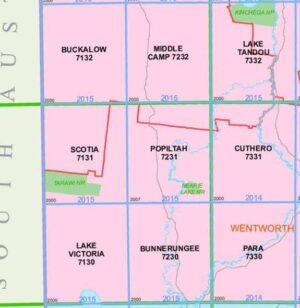 Scotia 7131 NSW Topographic Map