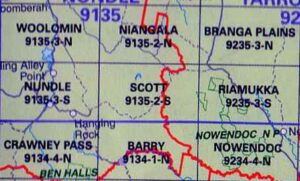 Scott 9135-2S NSW Topographic Map Printed