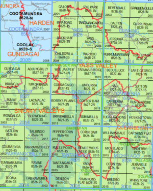 Cotter Dam 8627-2-N NSW Topographic Map - Printed