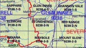 Stonehenge 9238-3-N NSW Topographic Map