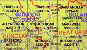 Stroud Road 9233-2-N NSW Topographic Map