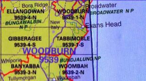 Tabbimoble 9539-1-S NSW Topographic Map