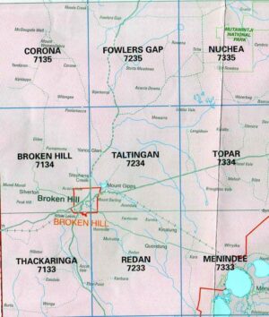 Taltingan 7234 NSW Topographic Map