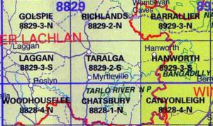 Taralga 8829-2-S NSW Topographic Map
