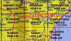 Taree 9334-2S NSW Topographic Map Printed