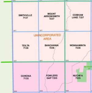 Teilta 7136 NSW Topographic Map