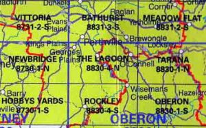The Lagoon 8830-1-N NSW Topographic Map