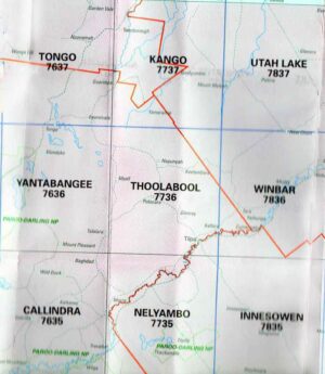 Thoolabool 7736 NSW Topographic Map