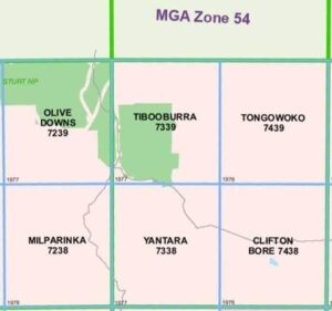 Tibooburra 7339 NSW Topographic Map