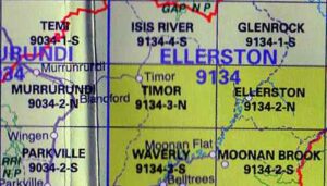 Timor 9134-3-N NSW Topographic Map