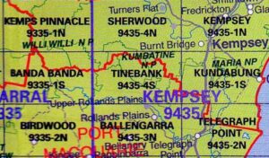 Tinebank 9435-3-S NSW Topographic Map