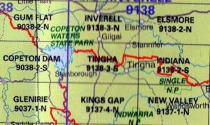 Tingha 9138-3S NSW Topographic Map Printed