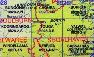 Touga 8928-3-S NSW Topographic Map
