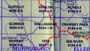 Wallabadah 9034-1-N NSW Topographic Map
