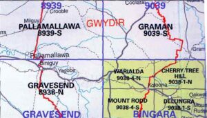 Warialda 9038-4-N NSW Topographic Map