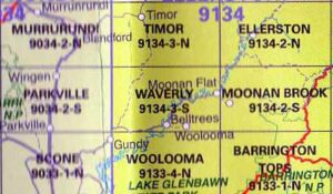 Waverly 9134-3-S NSW Topographic Map