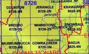 Whinstone 8726-2-S NSW Topographic Map