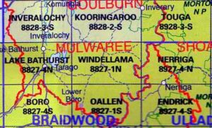 Windellama 8827-1-N NSW Topographic Map