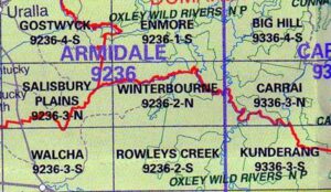 Winterbourne 9236-2-N NSW Topographic Map