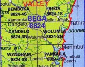 Wolumla 8824-2N NSW Topographic Map Printed