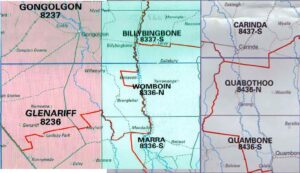 Womboin 8336-N NSW Topographic Map