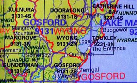 Wyong 9131-2N NSW Topographic Map - A.B.C. Maps
