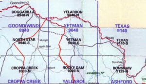 Yetman 9040-S NSW Topographic Map