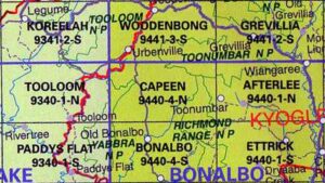 Capeen 9440-4-N NSW Topographic Map - Printed