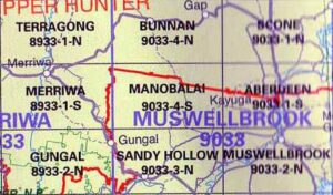 Merriwa 8933-1-S NSW Topographic Map