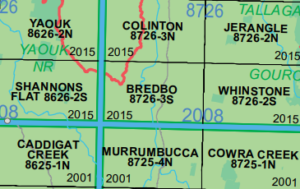 Bredbo 8726-3-S NSW Topographic Map