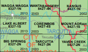 Coreinbob 8427-4-S NSW Topographic Map