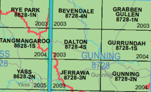 Dalton 8728-4-S NSW Topographic Map