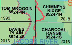 Davies Plain 8524-4-S NSW Topographic Map - Printed