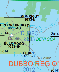 Eulomogo 8633-3-N NSW Topographic Map