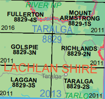Golspie 8829-3-N NSW Topographic Map