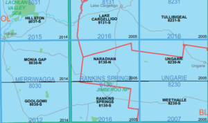 Naradhan 8130-N NSW Topographic Map