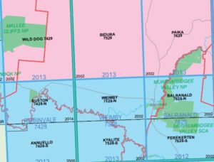 Weimby 7528-N NSW Topographic Map